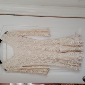 Soieblu Women Lace Bohomeian Dress Medium